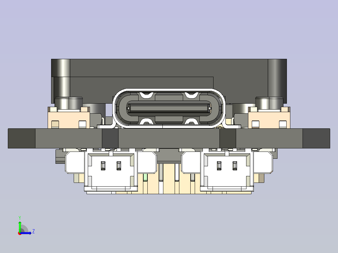 Heltec LoRa 32 V4模块左视图