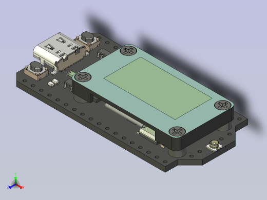 Heltec LoRa 32 V4模块正等轴测缩略图