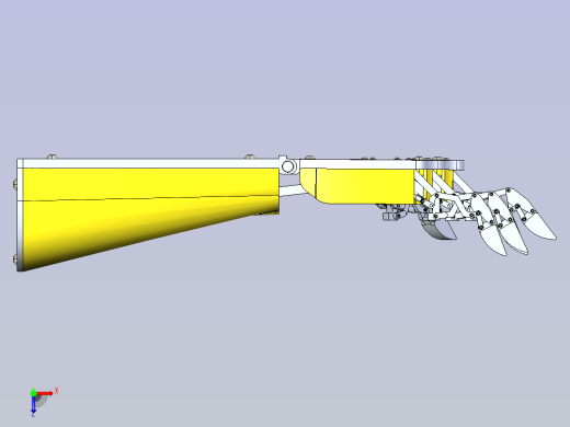 铰接手指与线缆驱动的机械仿生臂结构俯视缩略图