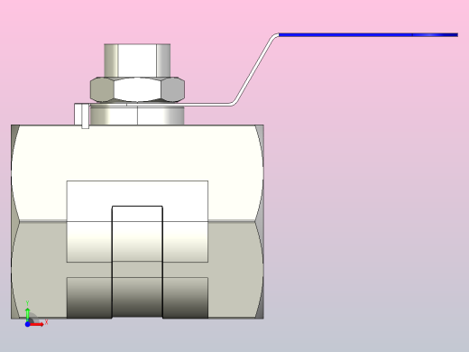Q11F一片式球阀[2]球阀前视缩略图