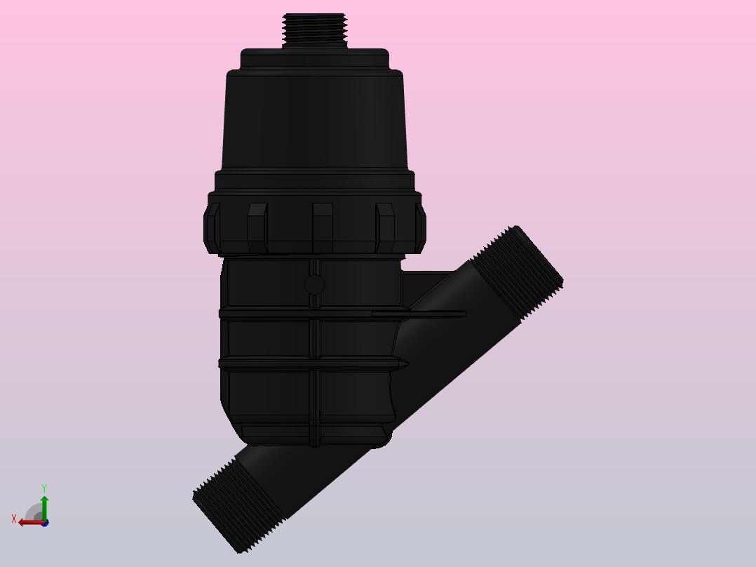 灌溉水过滤器1英寸26-34英寸后视图
