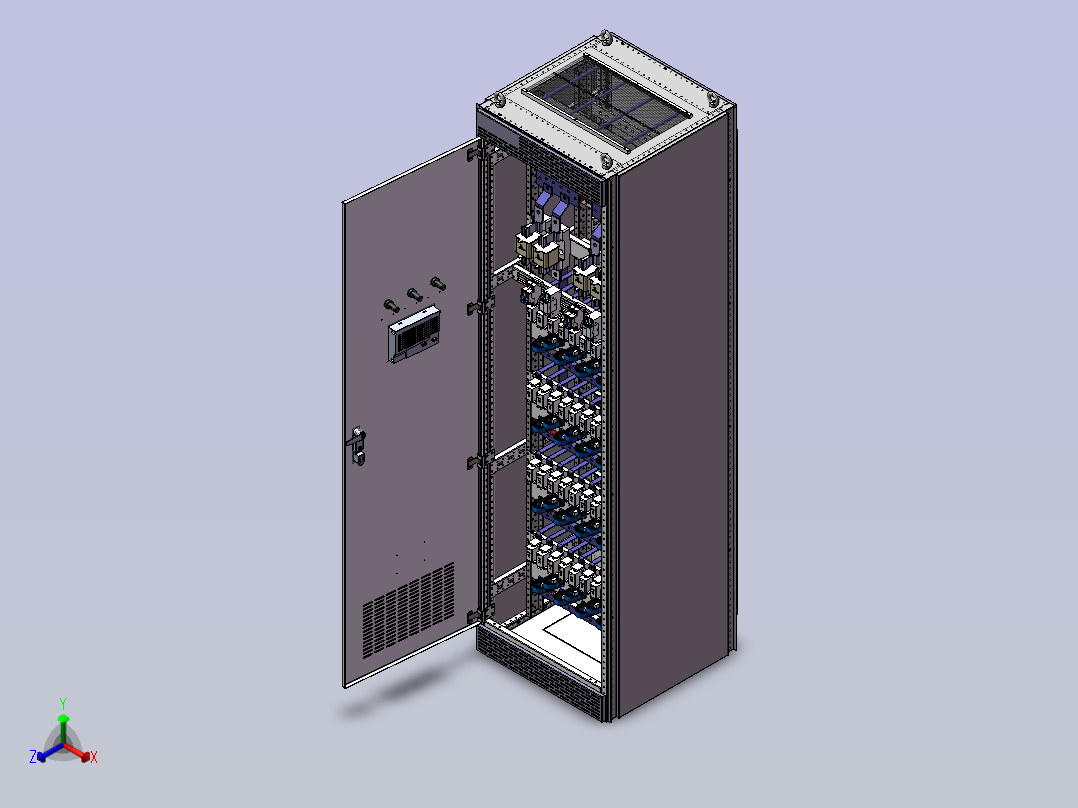 列头柜32回路600×600配置熔断器 sw21主视图