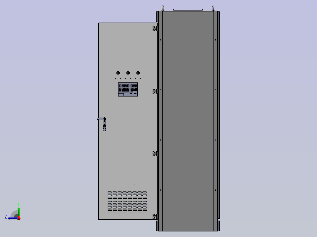 列头柜32回路600×600配置熔断器 sw21右视图