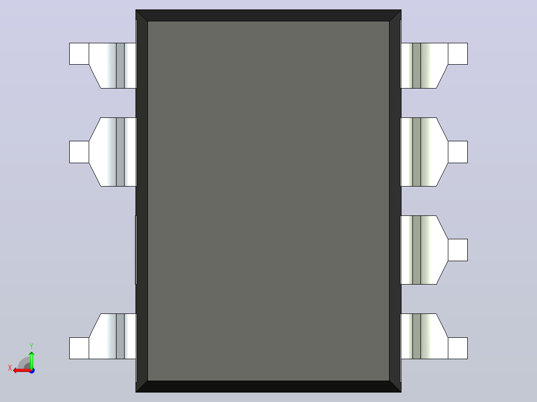 106x SOIC 封装（小外形集成电路）SMD-8B后视图