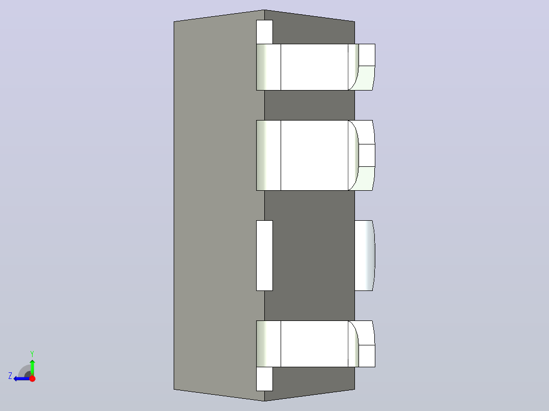 106x SOIC 封装（小外形集成电路）SMD-8B右视图