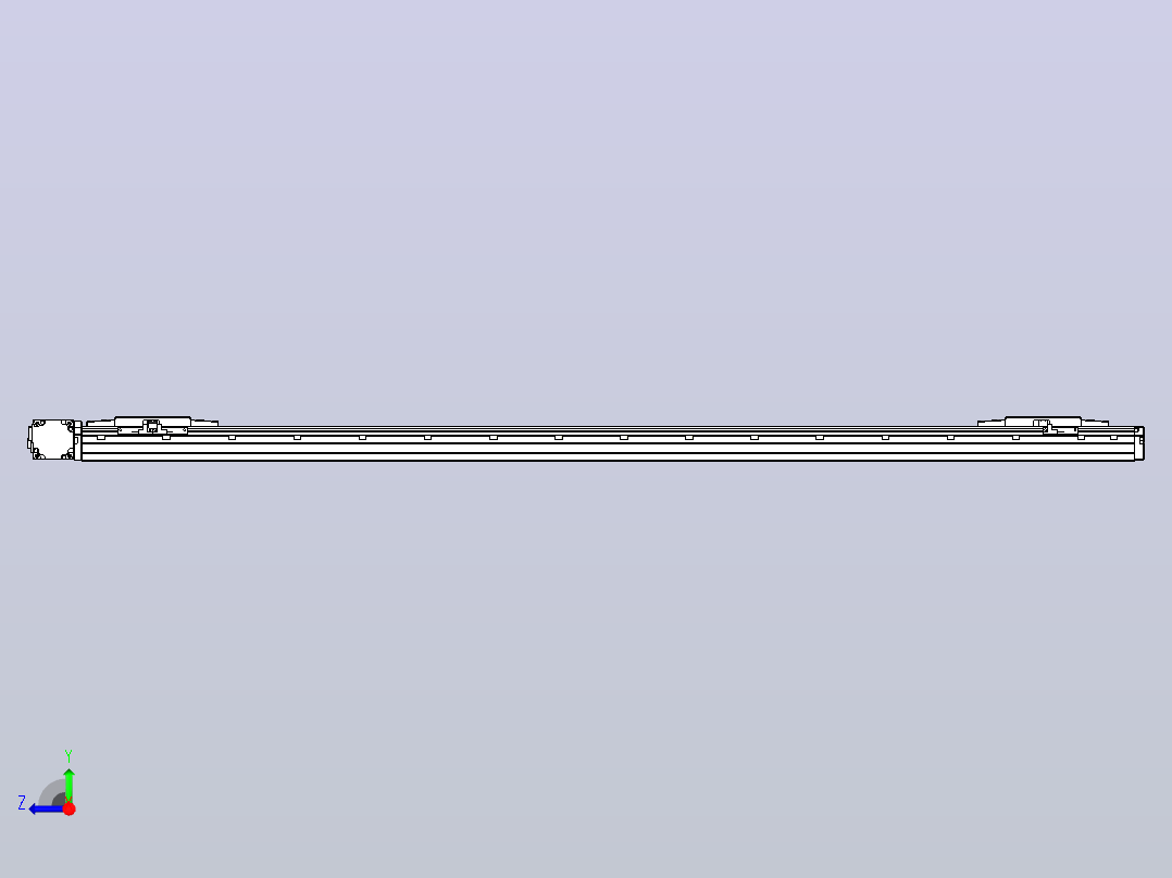 皮带直线轴双滑块型TPA-GCBS-120-P70-L575-DL-M20-N3右视图