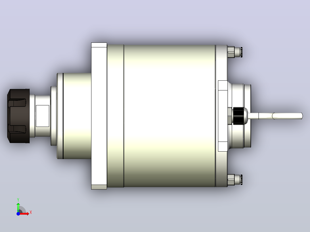 ES339-ER40木工高精雕铣系列手动换刀电主轴[ES339-18-9.6KW-TMP-ER40]前视图