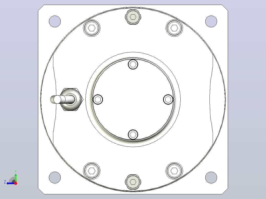ES339-ER40木工高精雕铣系列手动换刀电主轴[ES339-18-9.6KW-TMP-ER40]右视图