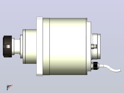 ES339-ER40木工高精雕铣系列手动换刀电主轴[ES339-18-9.6KW-TMP-ER40]俯视缩略图