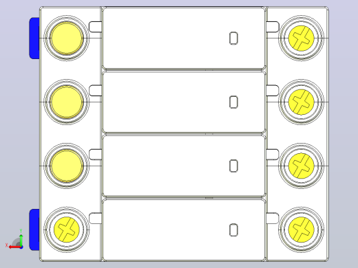 NXU-IIG 4P电涌保护器三维模型202307后视缩略图