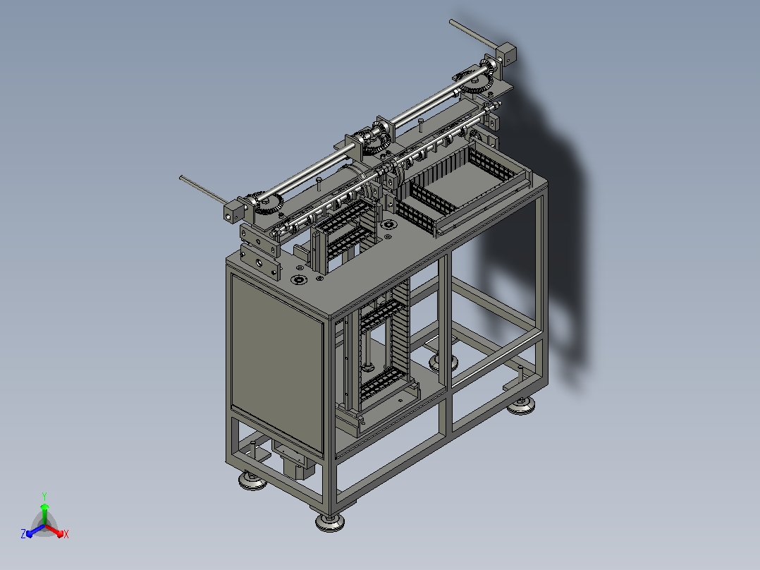 铁丝皮整平机主视图