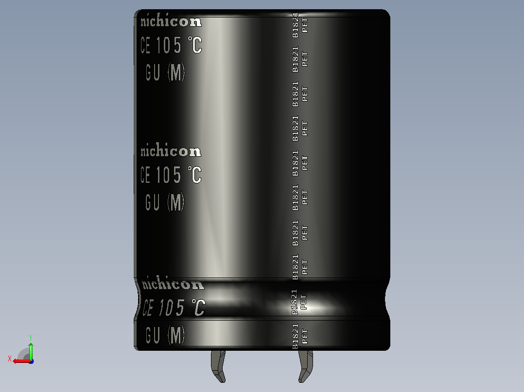 尼康PSU Snap放大器电容4700 uF 63V后视图