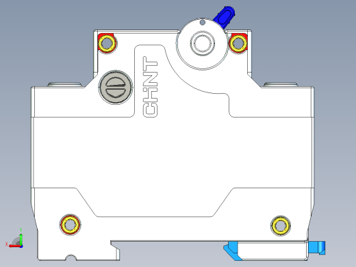 NXB-125G 1P小型断路器三维模型202306后视缩略图