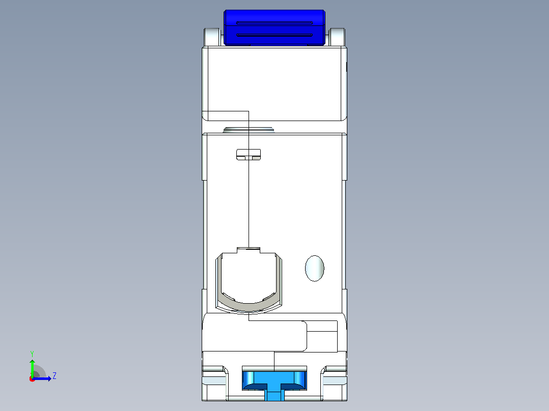 NXB-125G 1P小型断路器三维模型202306左视图