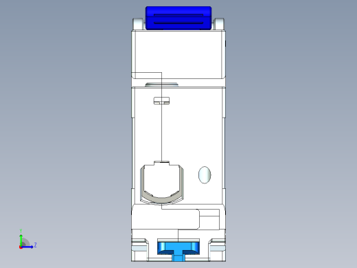 NXB-125G 1P小型断路器三维模型202306左视缩略图