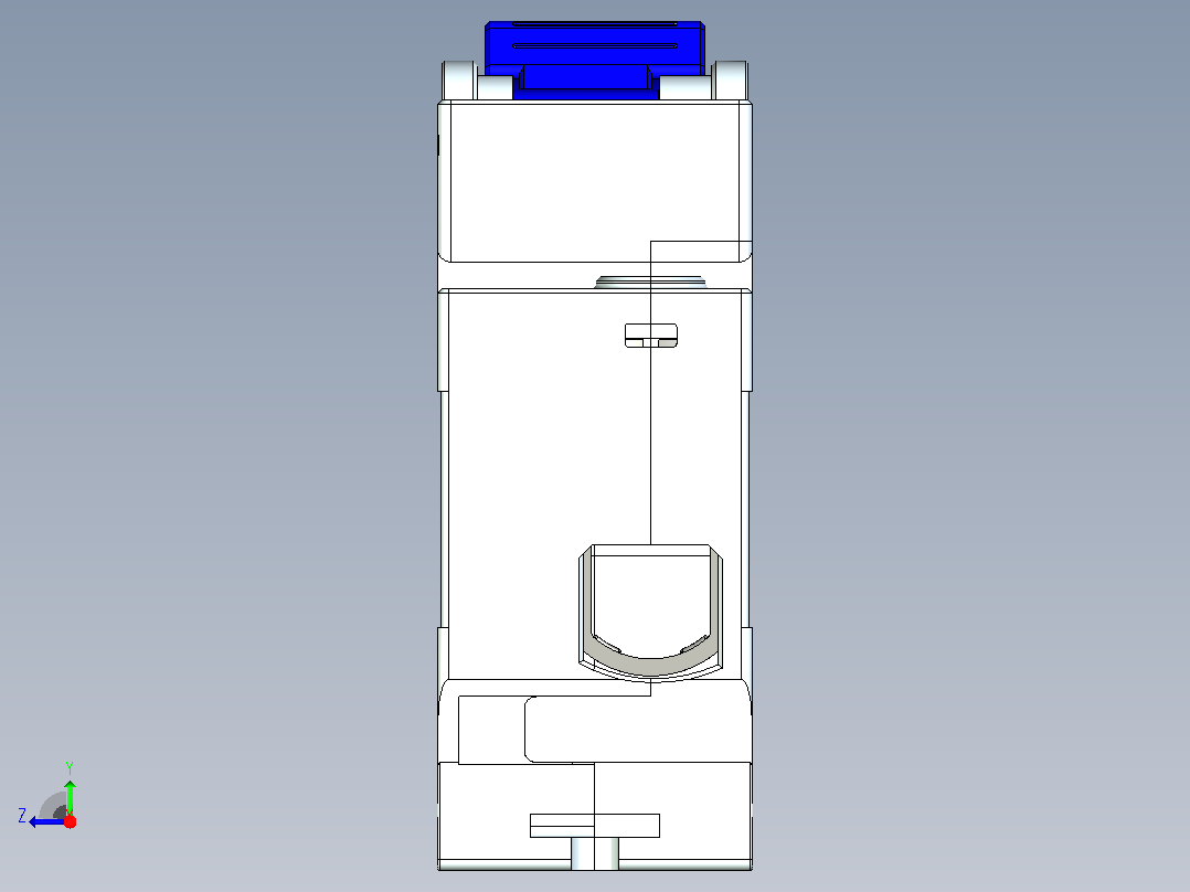 NXB-125G 1P小型断路器三维模型202306右视图