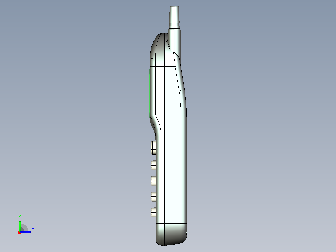 3D手机模型图左视图