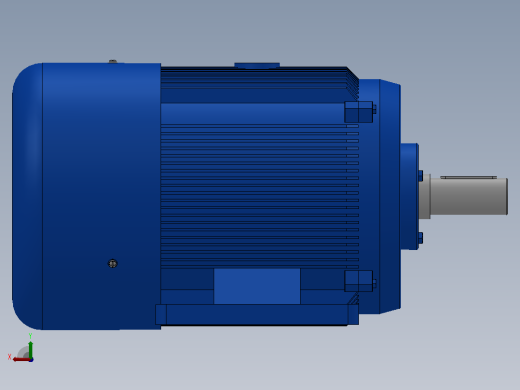 三相异步电动机7.5KW B3型左视缩略图