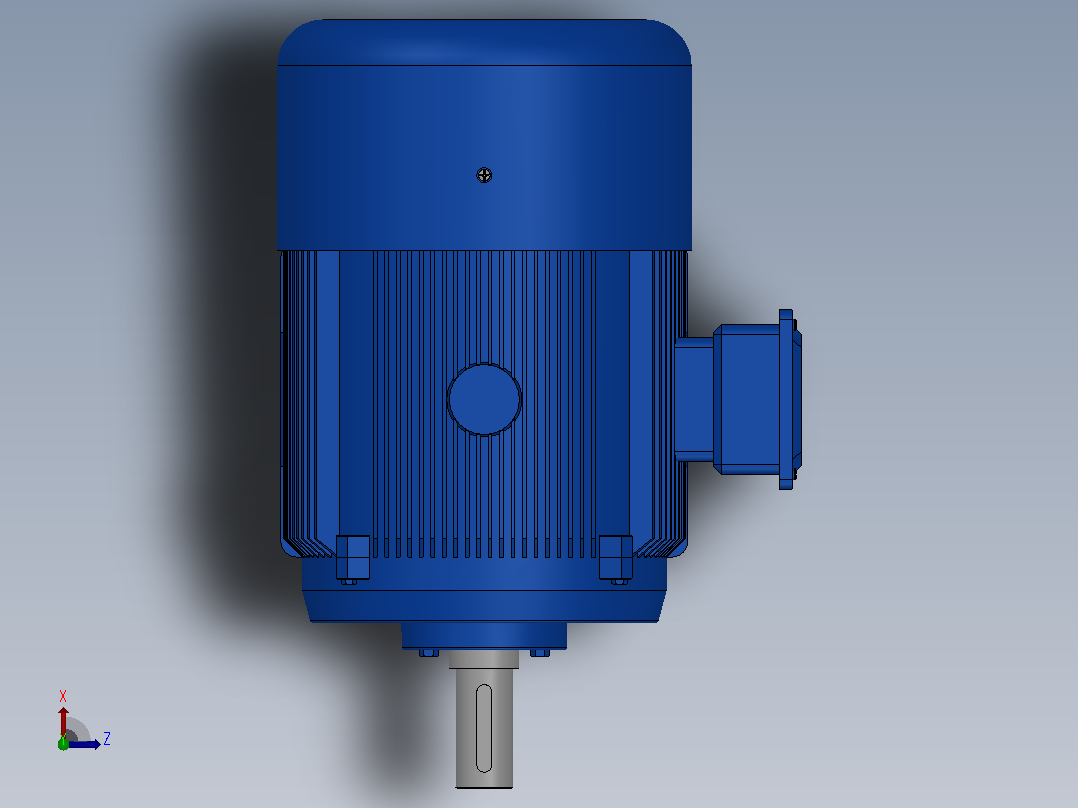 三相异步电动机7.5KW B3型俯视图