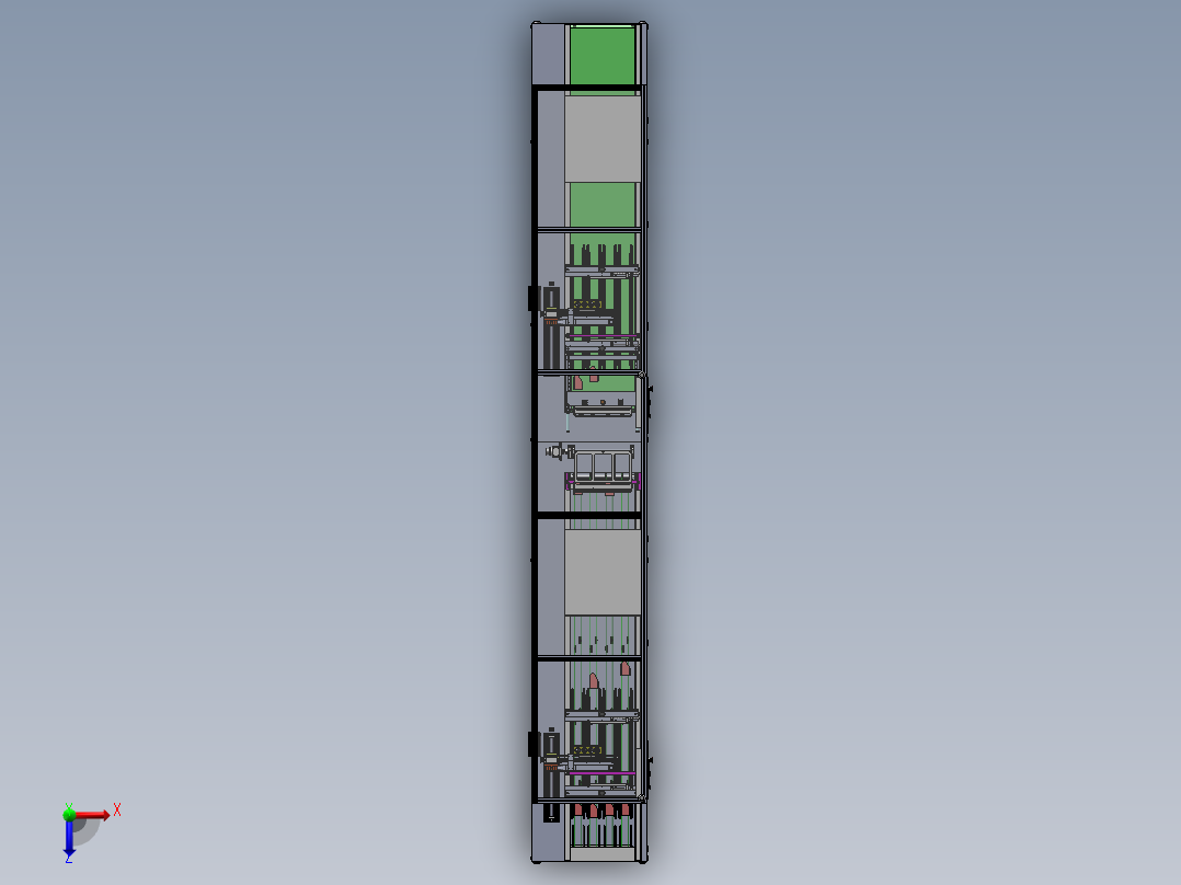 显示屏自动点胶、UV固化流水线俯视图