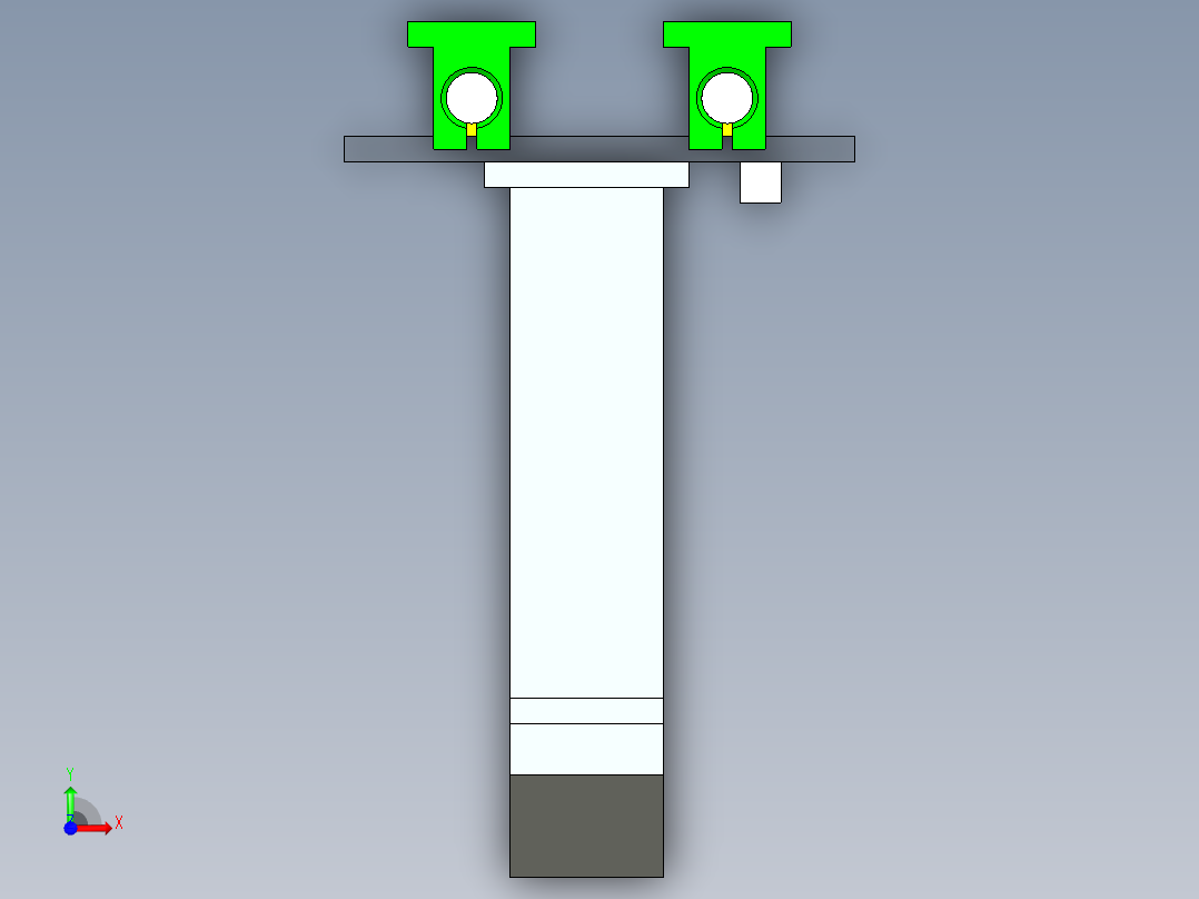 机械卡爪夹具前视图