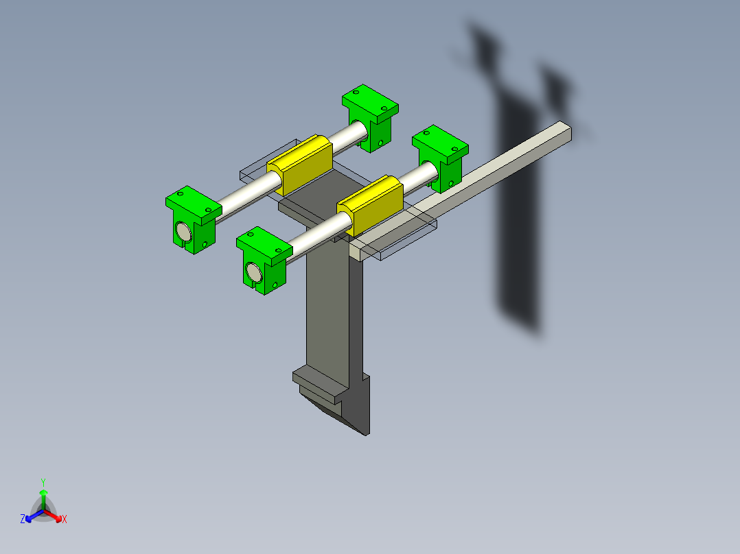 机械卡爪夹具正等轴测图