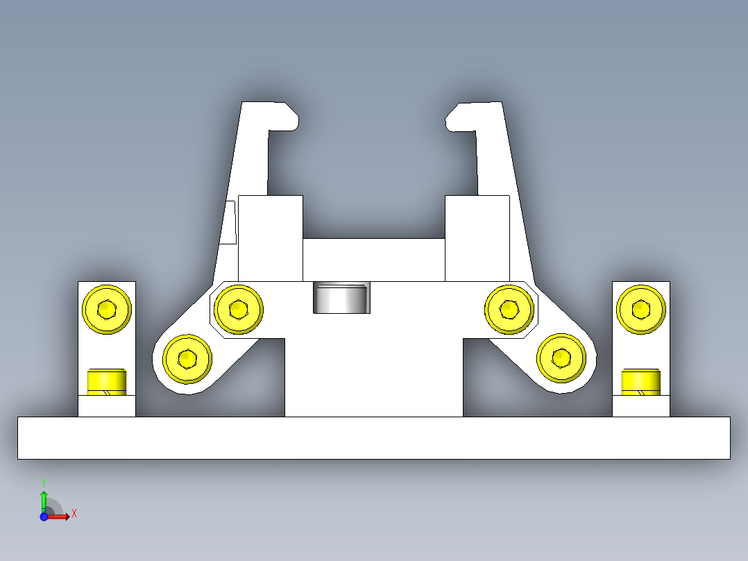 工件夹紧解除机构前视图