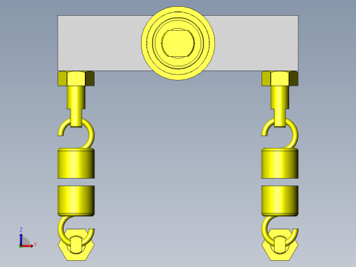 皮带张力装置（使用弹簧）前视缩略图