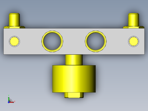 皮带张力装置（使用弹簧）俯视缩略图