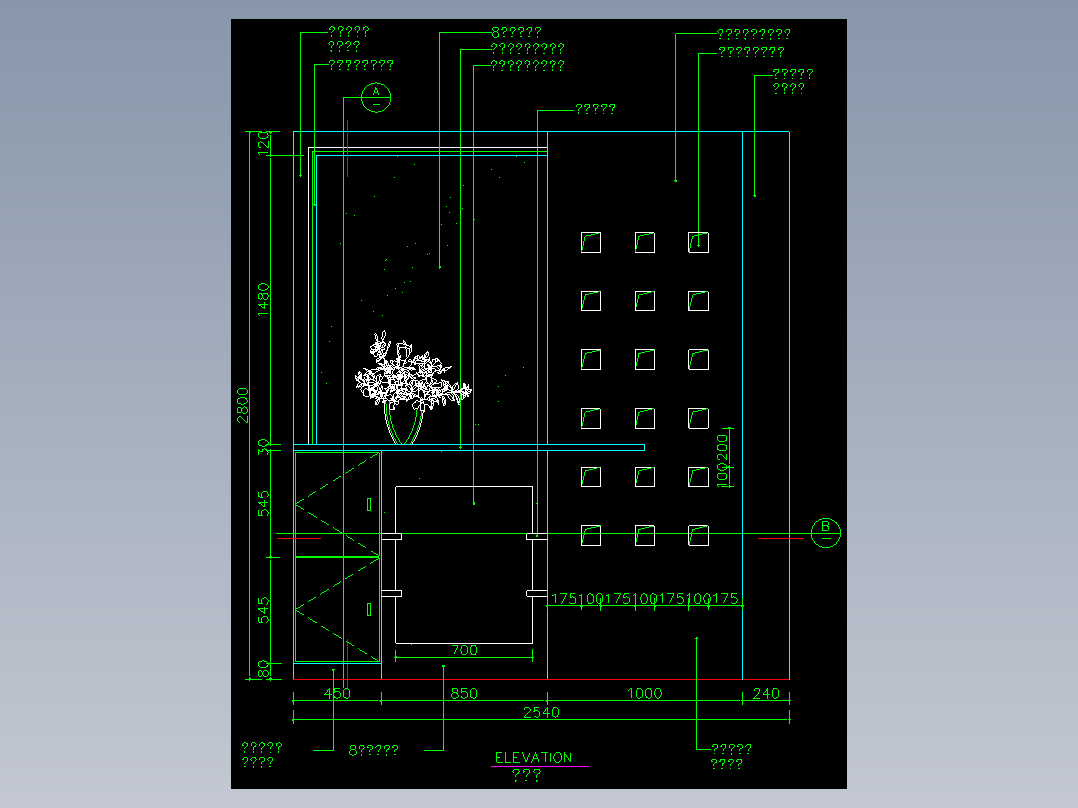 家装类CAD图块(三)-FH01013A