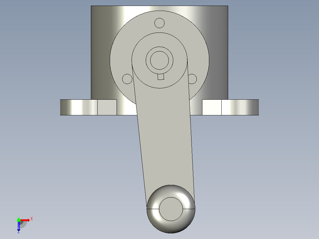联轴装配设计俯视图