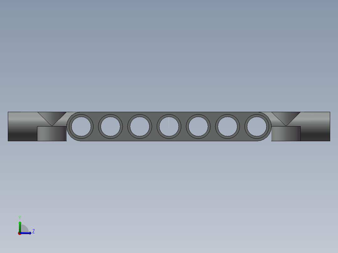 乐高灰色面板左视图