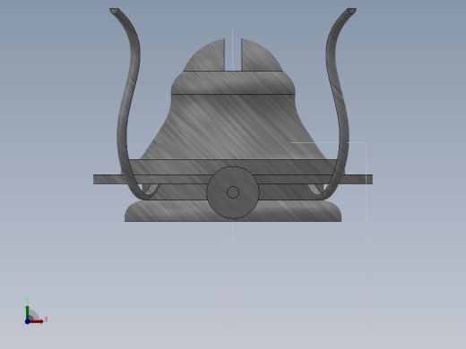 煤油灯3D模型前视缩略图
