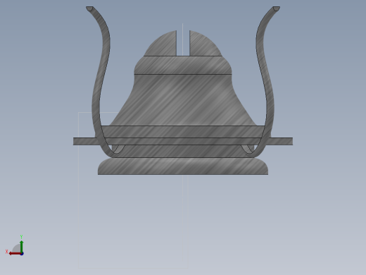 煤油灯3D模型后视缩略图