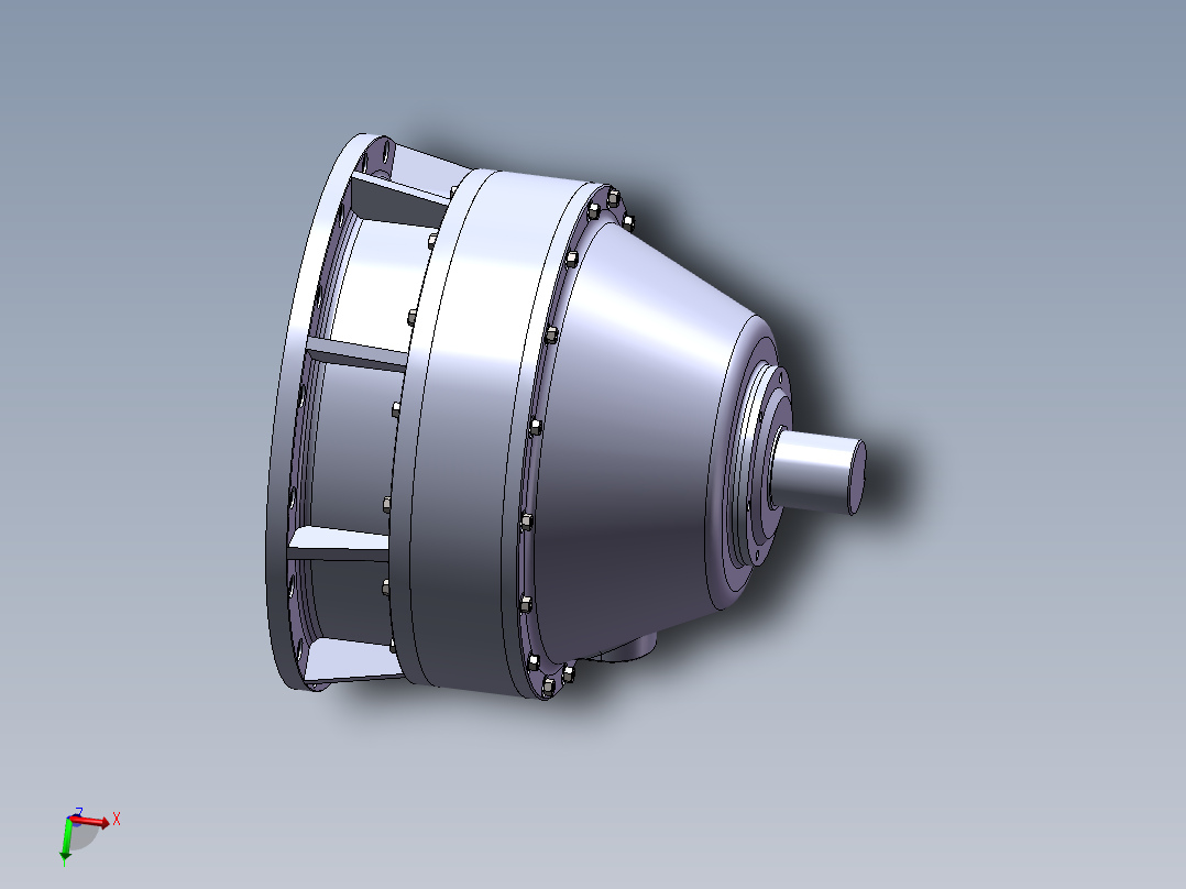 Q015-CS20机型机器人关节谐波传动装置设计【三维SolidWorks】主视图