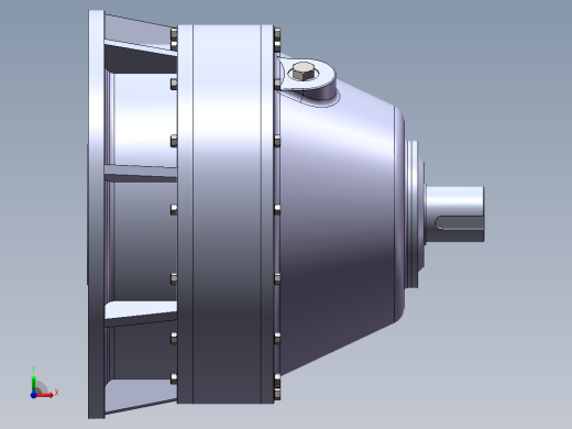 Q015-CS20机型机器人关节谐波传动装置设计【三维SolidWorks】前视缩略图