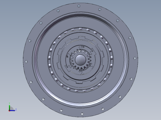 Q015-CS20机型机器人关节谐波传动装置设计【三维SolidWorks】左视缩略图
