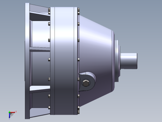 Q015-CS20机型机器人关节谐波传动装置设计【三维SolidWorks】俯视缩略图