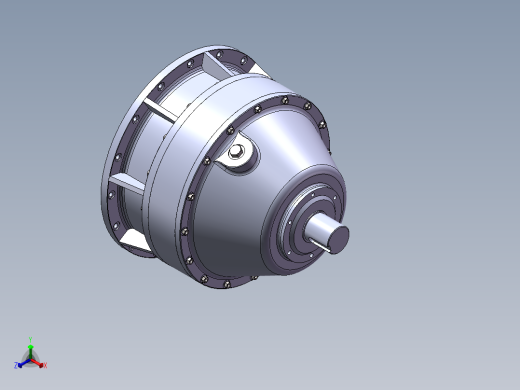 Q015-CS20机型机器人关节谐波传动装置设计【三维SolidWorks】正等轴测缩略图