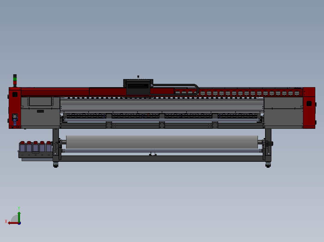 ZY13039 数码喷绘打印机-可打印3米3幅宽后视图