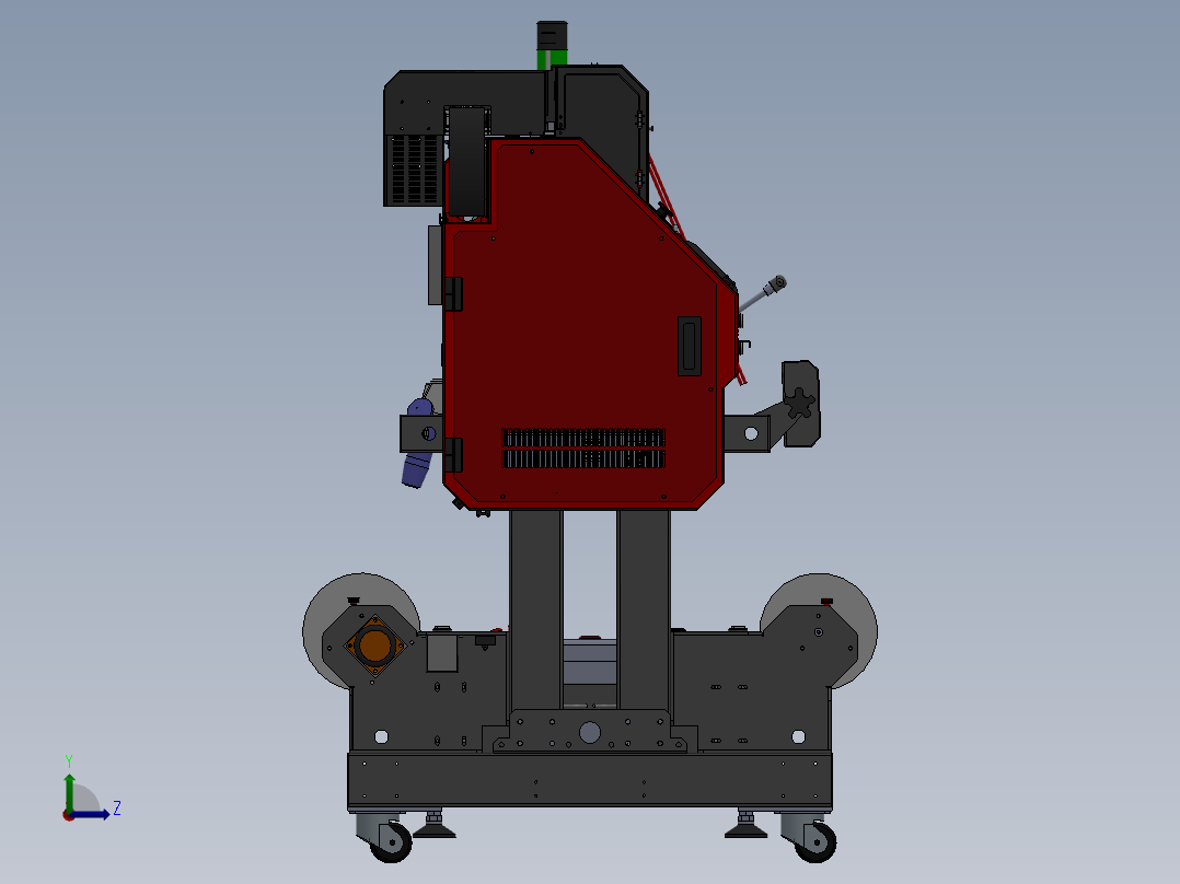 ZY13039 数码喷绘打印机-可打印3米3幅宽左视图