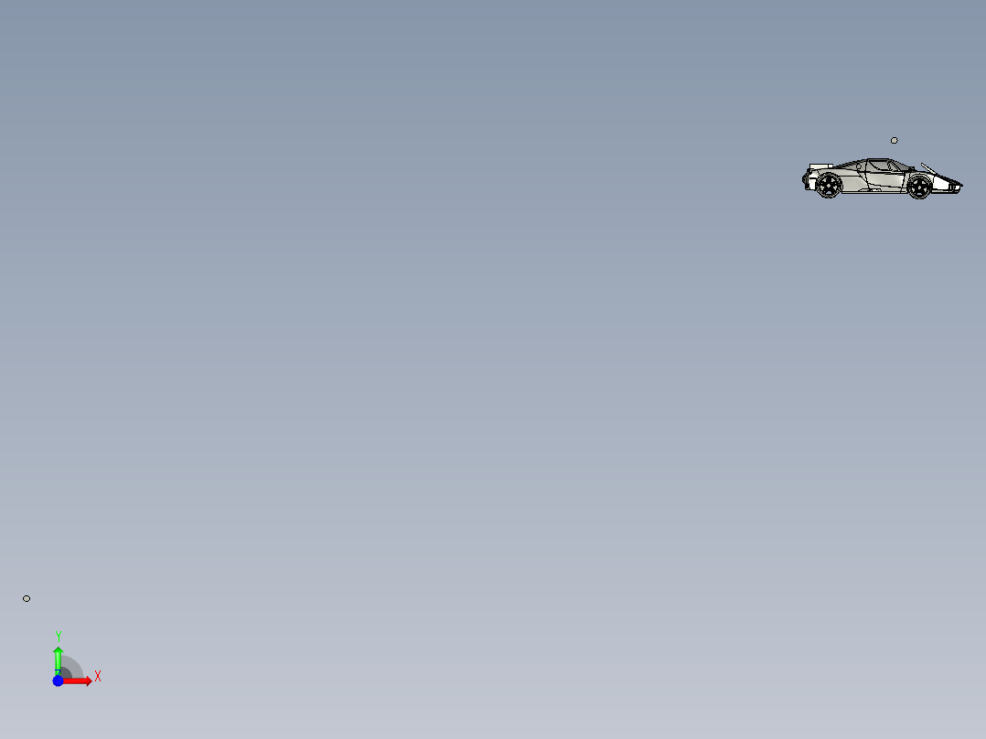 法拉利Solidworks实体模型前视图