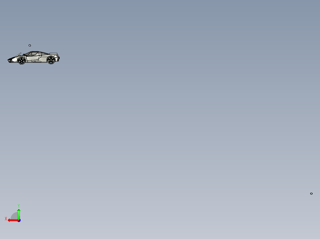 法拉利Solidworks实体模型后视图