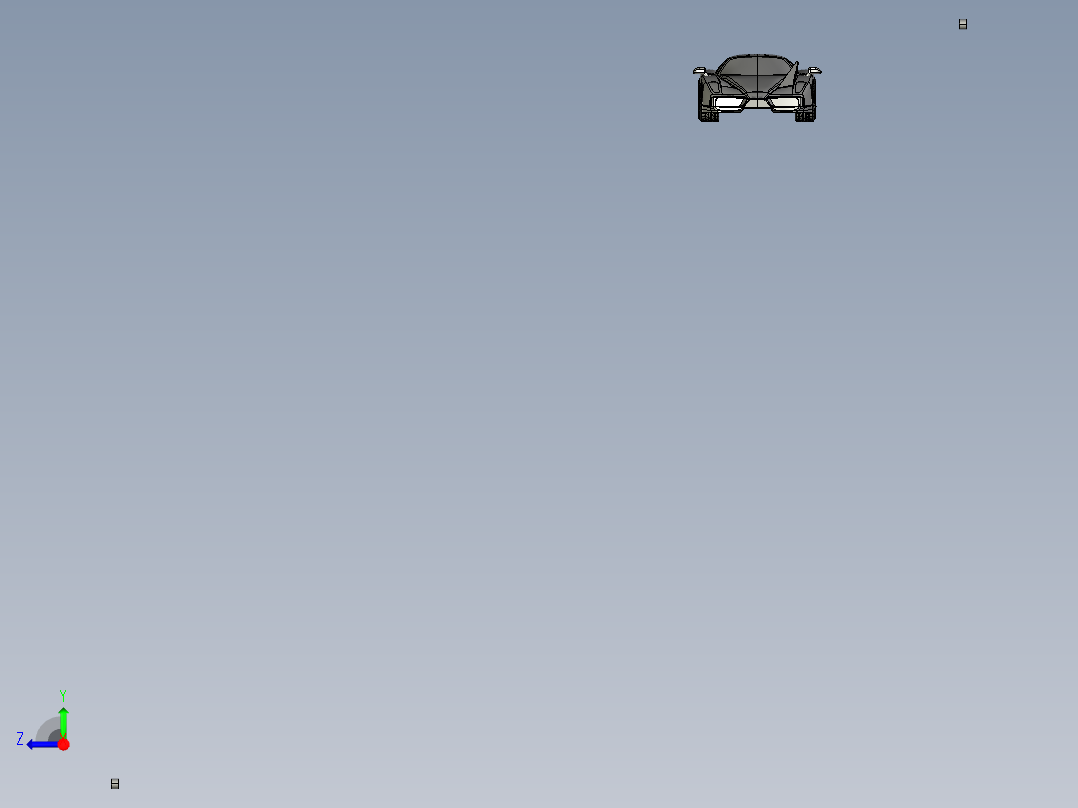法拉利Solidworks实体模型右视图