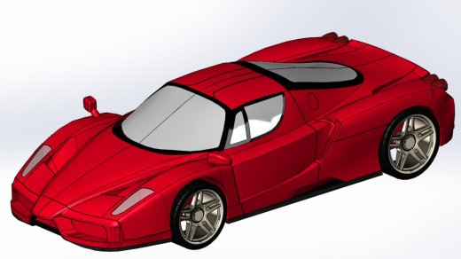 法拉利Solidworks实体模型缩略图