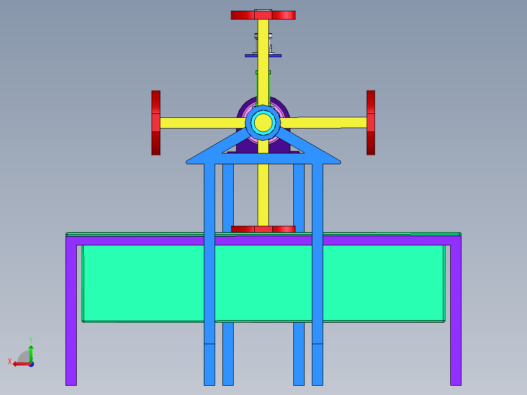 扎啤桶清洗设备设计【全套CAD及三维图===145306===600后视图