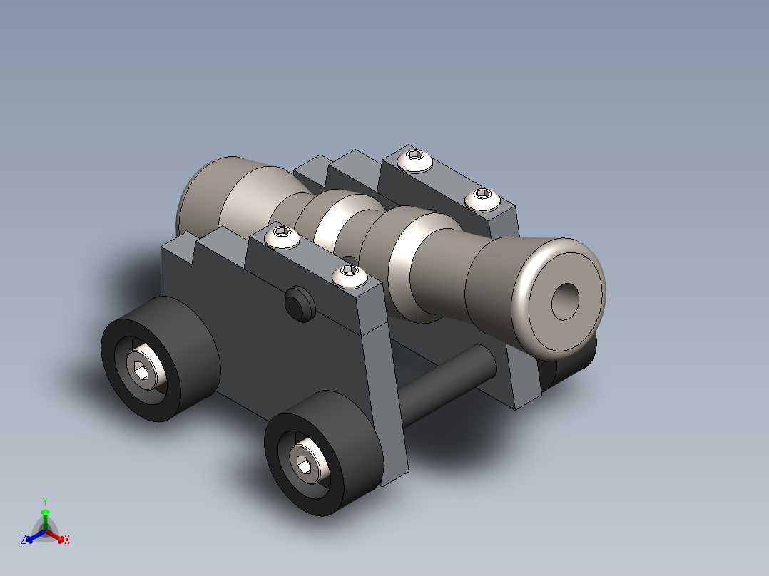 大炮玩具模型图
