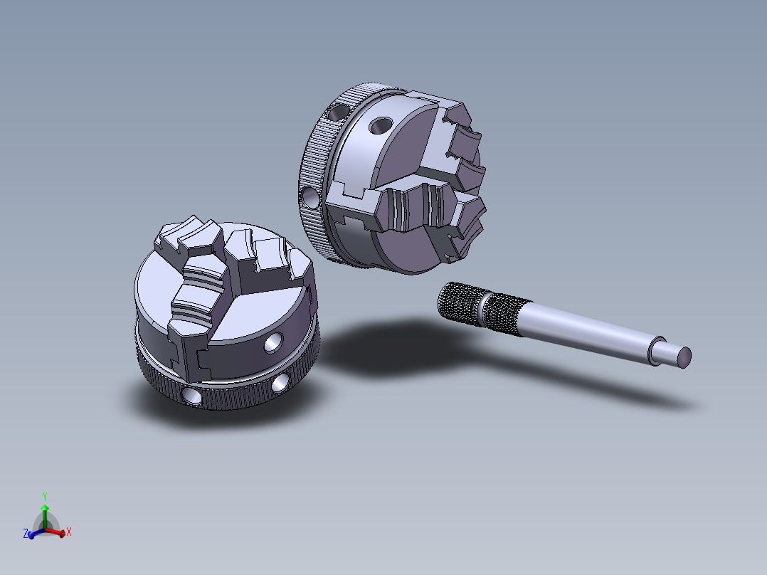 三爪卡盘SolidWorks