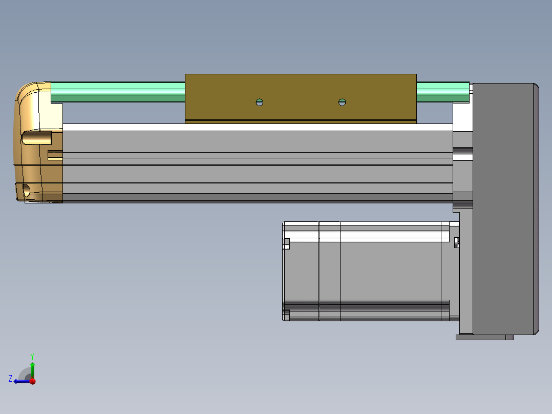 MTH丝杆半封闭模组MTH14-BM-60右视图
