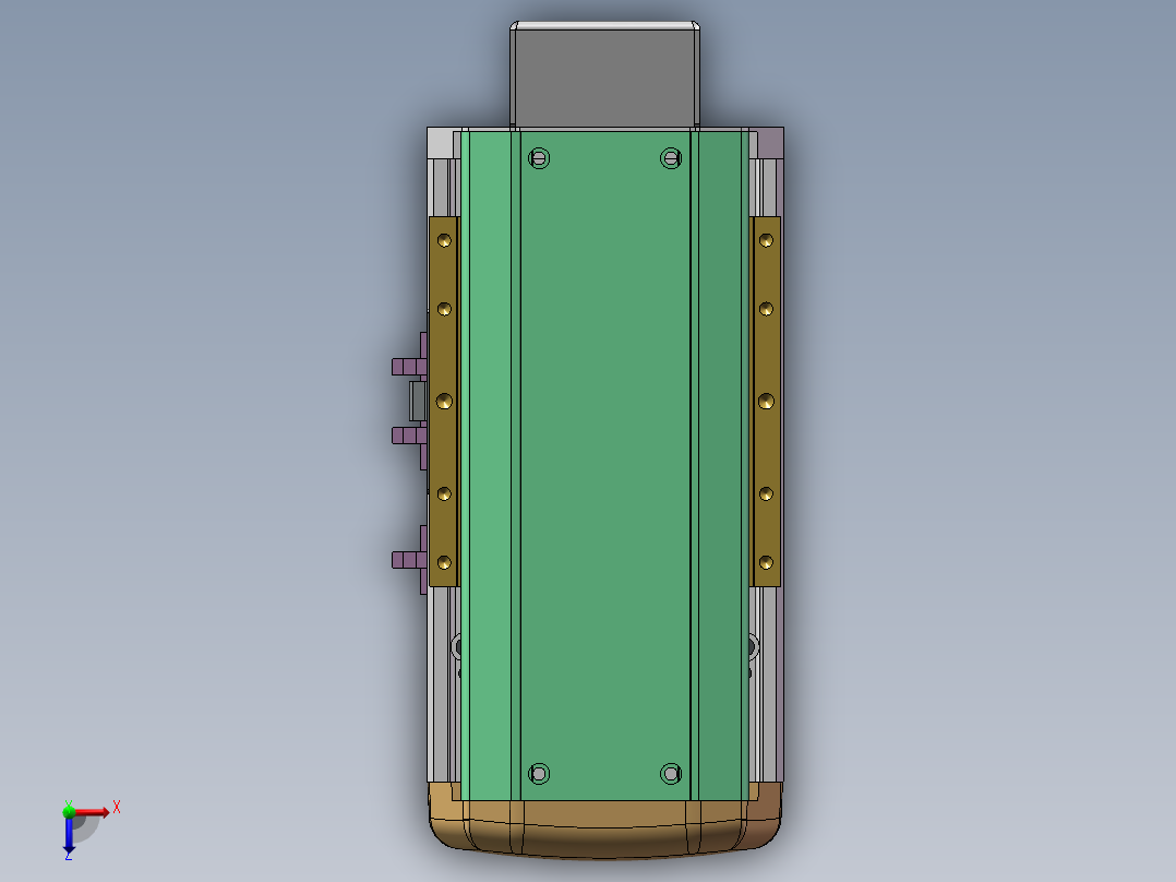 MTH丝杆半封闭模组MTH14-BM-60俯视图